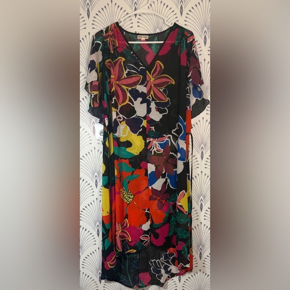 Inspired Hearts Multicolor Floral Swim Coverup - Picture 5 of 6